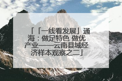 「一线看发展」通海：做足特色 做优产业——云南县域经济样本观察之二