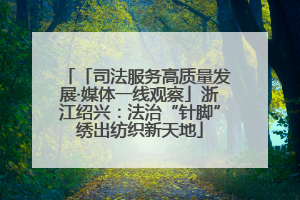「司法服务高质量发展·媒体一线观察」浙江绍兴：法治“针脚”绣出纺织新天地