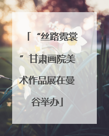 “丝路霓裳”甘肃画院美术作品展在曼谷举办