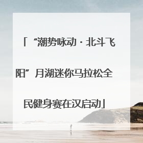 “潮势咏动・北斗飞阳”月湖迷你马拉松全民健身赛在汉启动