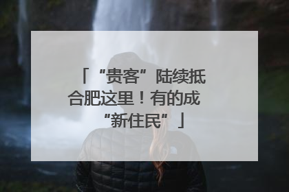 “贵客”陆续抵合肥这里！有的成“新住民”