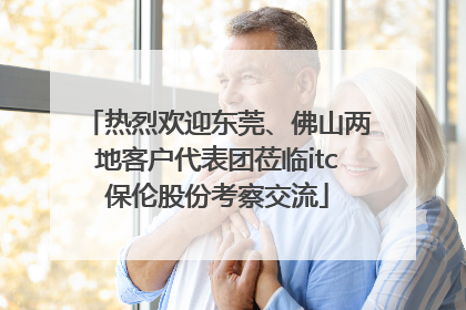 热烈欢迎东莞、佛山两地客户代表团莅临itc保伦股份考察交流
