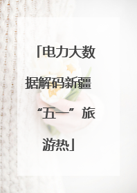 电力大数据解码新疆“五一”旅游热