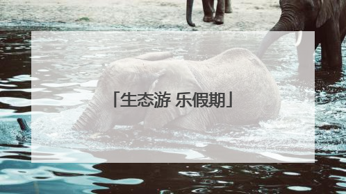 生态游 乐假期