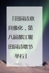 田园诗意具像化，第八届都江堰田园诗歌节举行
