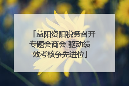 益阳资阳税务召开专题会商会 驱动绩效考核争先进位