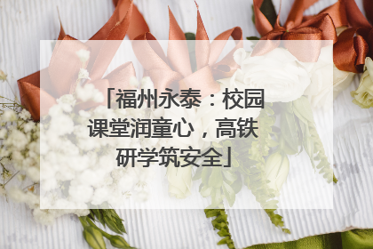 福州永泰：校园课堂润童心，高铁研学筑安全