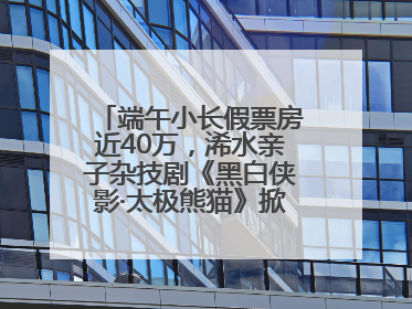 端午小长假票房近40万，浠水亲子杂技剧《黑白侠影·太极熊猫》掀起观演热潮