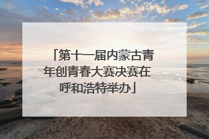 第十一届内蒙古青年创青春大赛决赛在呼和浩特举办
