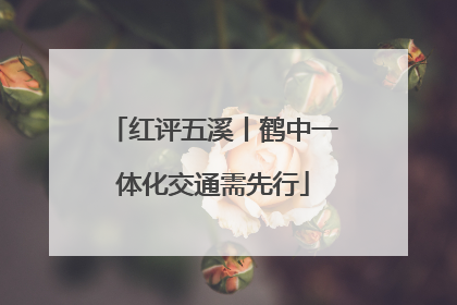 红评五溪丨鹤中一体化交通需先行