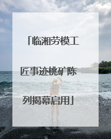 临湘劳模工匠事迹桃矿陈列揭幕启用