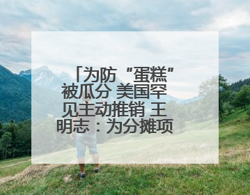 为防“蛋糕”被瓜分 美国罕见主动推销 王明志：为分摊项目开发成本同时消除潜在威胁