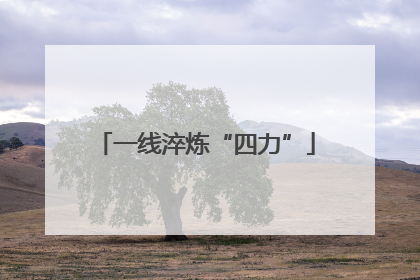 一线淬炼“四力”