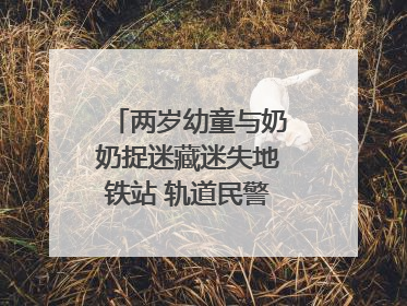 两岁幼童与奶奶捉迷藏迷失地铁站 轨道民警帮其找到家人