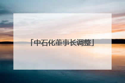 中石化董事长调整