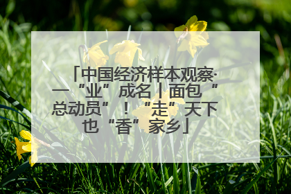 中国经济样本观察·一“业”成名丨面包“总动员”！“走”天下也“香”家乡