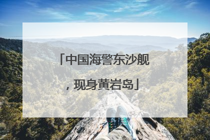 中国海警东沙舰，现身黄岩岛