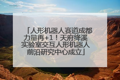 人形机器人赛道成都力量再+1！天府绛溪实验室交互人形机器人前沿研究中心成立