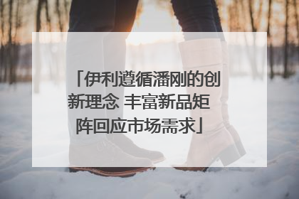 伊利遵循潘刚的创新理念 丰富新品矩阵回应市场需求