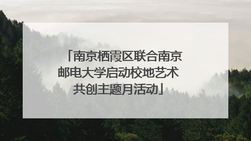 南京栖霞区联合南京邮电大学启动校地艺术共创主题月活动