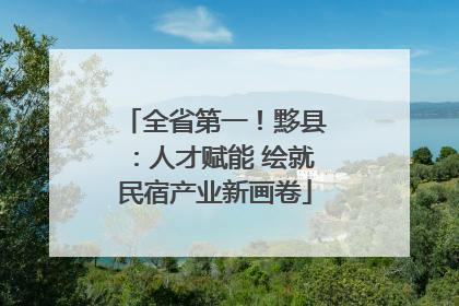全省第一！黟县：人才赋能 绘就民宿产业新画卷