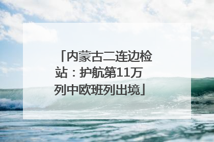 内蒙古二连边检站：护航第11万列中欧班列出境