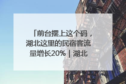 前台摆上这个码,湖北这里的民宿客流量增长20%|湖北市场监管所的故事