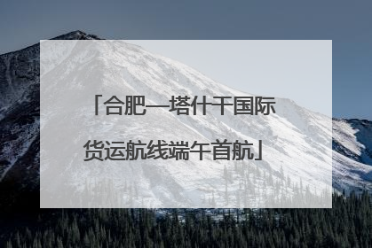 合肥—塔什干国际货运航线端午首航