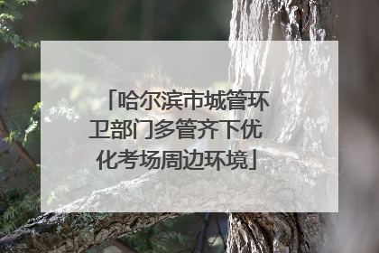 哈尔滨市城管环卫部门多管齐下优化考场周边环境