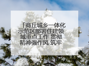 商丘城乡一体化示范区部署住建领域重点工作 贯彻精神强作风 筑牢民生底线促发展
