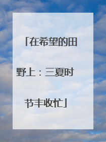 在希望的田野上：三夏时节丰收忙