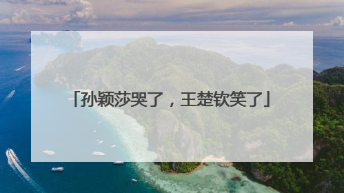 孙颖莎哭了，王楚钦笑了