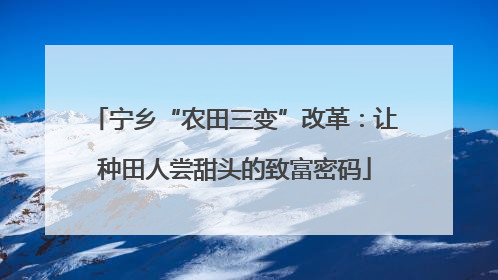 宁乡“农田三变”改革：让种田人尝甜头的致富密码
