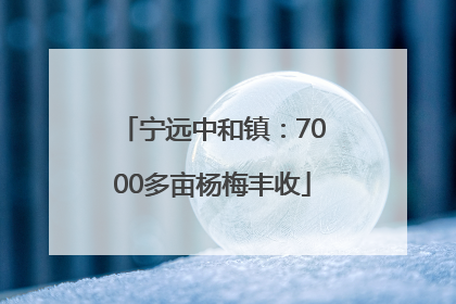 宁远中和镇：7000多亩杨梅丰收