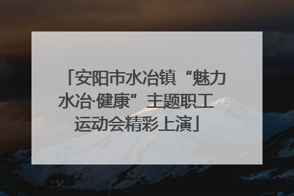 安阳市水冶镇“魅力水冶·健康”主题职工运动会精彩上演