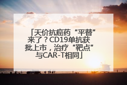 天价抗癌药“平替”来了？CD19单抗获批上市，治疗“靶点”与CAR-T相同