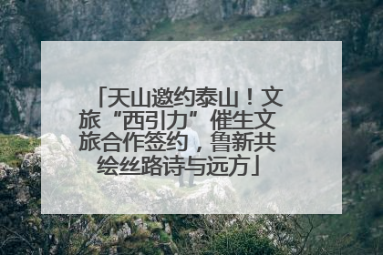 天山邀约泰山！文旅“西引力”催生文旅合作签约，鲁新共绘丝路诗与远方