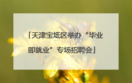 天津宝坻区举办“毕业即就业”专场招聘会