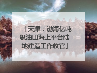 天津：渤海亿吨级油田海上平台陆地建造工作收官