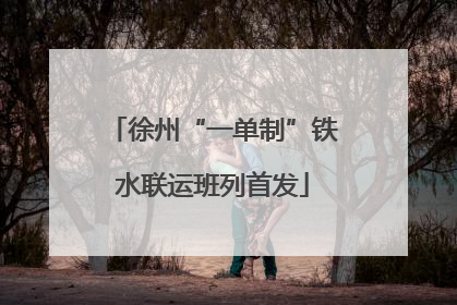 徐州“一单制”铁水联运班列首发