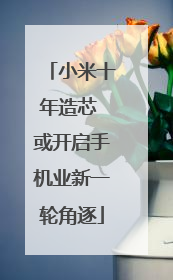 小米十年造芯 或开启手机业新一轮角逐