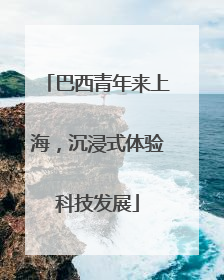 巴西青年来上海，沉浸式体验科技发展