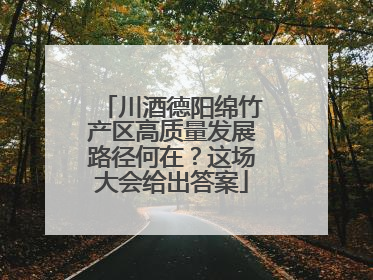 川酒德阳绵竹产区高质量发展路径何在？这场大会给出答案
