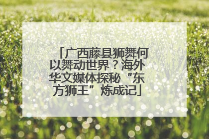 广西藤县狮舞何以舞动世界？海外华文媒体探秘“东方狮王”炼成记