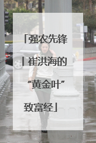 强农先锋丨崔洪海的“黄金叶”致富经