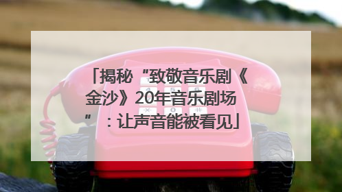 揭秘“致敬音乐剧《金沙》20年音乐剧场”：让声音能被看见