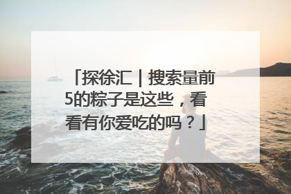 探徐汇｜搜索量前5的粽子是这些，看看有你爱吃的吗？
