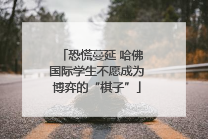 恐慌蔓延 哈佛国际学生不愿成为博弈的“棋子”
