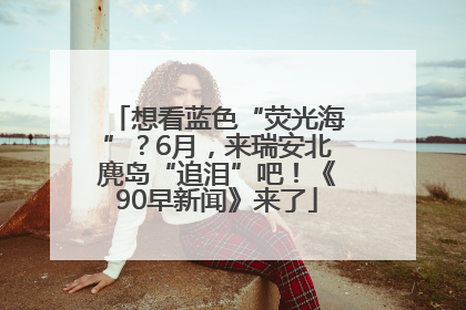 想看蓝色“荧光海”？6月，来瑞安北麂岛“追泪”吧！《90早新闻》来了