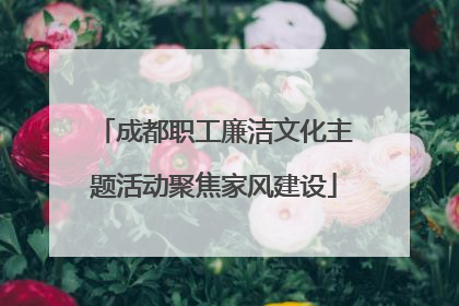 成都职工廉洁文化主题活动聚焦家风建设